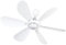 AHDFY Light Fan, Smart Ceiling Fan, Quiet 6 Blades Ceiling Fan, Usb Interface, 12v Battery Power Supply 8w, With Remote Control, For Bedroom Living Room, White