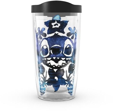 Tervis Disney – Lilo & Stitch Mist Gobelet isotherme à double paroi pour garder les boissons froides et chaudes, 473,6 ml, classique
