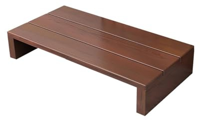 MBBTAG Marche pied bois, adulte, intérieur/extérieur, robuste et durable, Marron, 40x30x11cm