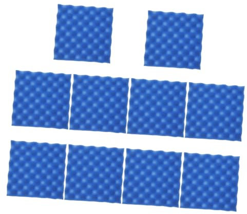 OSOLADY 12St Schalldämmende Baumwolle Akustikpaneel Geräuschunterdrückungspanel schalldichte Platte Lautsprecher schallschutz schalldämpfendes Pad Auto wärme Polyurethan Blue