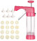 Gebäckpresse Für Spritzgebäck Edelstahl Spritzgebäck Presse Mit 16 Schablonen, 6 Tüllen, Cookies Press Maker Kit Für Kuchen Kekse