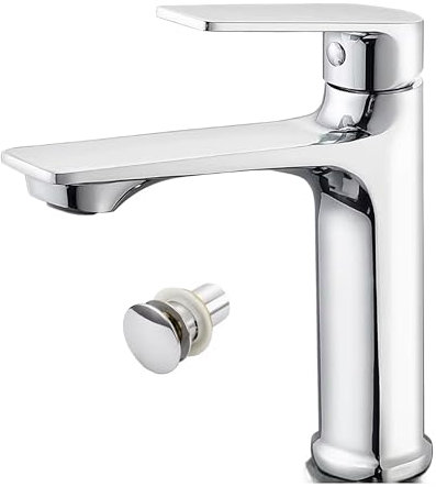 Forever Bathroom Basin Mixer Tap, Single Lever, Chrome Finish