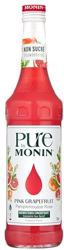 MONIN Sirop de pamplemousse rose 0,7 l | Concentré de pamplemousse rose zéro sucre pour cocktails, cocktails sans alcool et saveur rafraîchissante d'agrumes