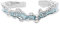 Tyuffghet Ringe für Damen Verstellbarer ausgefallenes langes silbernes Diamantarmband verstellbarer Kristallring (B, One Size)