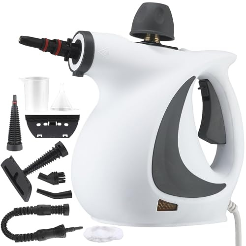Dampfreiniger,Dampfreiniger Mobil, 3,2 Bar Dampfdruck 1050W Dampfreiniger Für Alles Boden (1 Set)