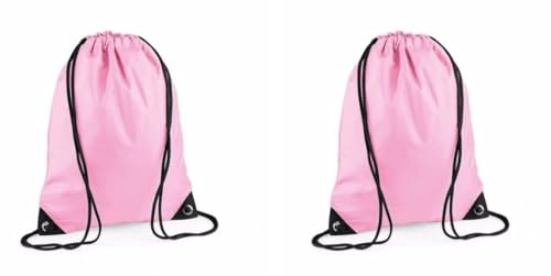 One Shop Turnbeutel Sportrucksack Gym Sack Sport Gymnastik Schwimmbeutel Kordelzug Gym Wasserdicht Reiseschuhe Schule Kindergarten Kinder Erwachsene Unisex (2 Stück)