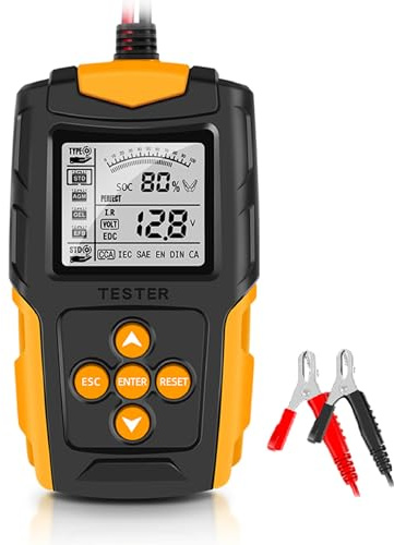Tester Batterie Auto per Yamaha MT-01 MT-03 MT-10 FZ10 MT-125, 2,7 Display Colori, con Clip, Strumento Diagnostico per Officine e Fabbriche Automobilistiche