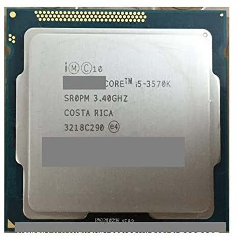 Processeur d'unité Centrale I5 3570K Quad-Core 3.4Ghz L3 = 6M 77W Socket LGA 1155 CPU de Bureau 3570k