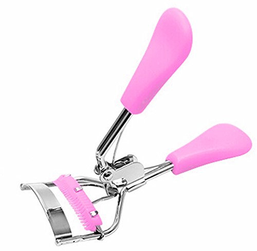 Livecity Eye Makeup Curling Piegaciglia con pettine Clip da donna strumento di bellezza (rosa)