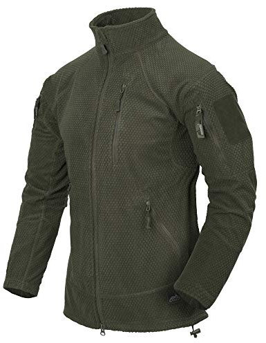 Helikon-Tex Boys Alpha Tactical-Grid Fleece-Jacke Green, Olive GRÜN, M/Regular