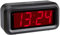 TFA Dostmann Digitaler Wecker ROXY mit roten LED Ziffern, 60.2024.10, Weckalarm mit Snooze-Funktion, 3 Helligkeitsstufen, ohne Ticken, Nachtmodus, batteriebetrieben, schwarz