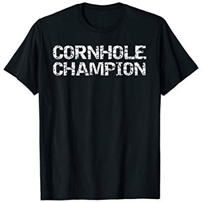 Cornhole Championship Winner Trophy Gift Cornhole Champion T-Shirt