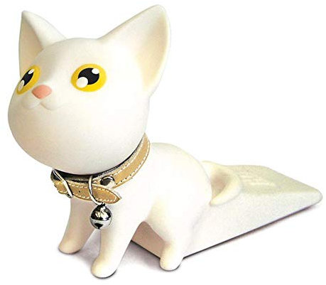 Chien mignon chat porte bouchon de porte butée de porte cale dessin animé chiot portes arrêt forte poignée antidérapant titulaire bouchon de sécurité garde, chat blanc, États-Unis