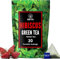 BLUE TEA Hibiscus Green Tea Bags - 30 Premium Biodegradable Tea Bags || Hibiscus Flower Blended With Whole Leaf Green Tea - Zipper Pack