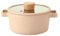 FIKA Kitchen 1.3QT Mini Stockpot with Lid, Healthy Cooking Nonstick Ceramic Coating Petit Stew Soup Pot, Induction Compatible Cookware, Made in Korea (6.3 / 16cm)