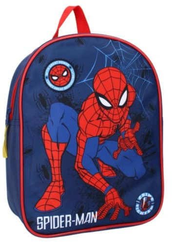 mybagstory - Rucksack – Spiderman – Blau – Kinder – Schule – Kindergarten – Kindergarten – Kindergarten – Kindergarten – Schulranzen für Jungen – Größe 29 cm – verstellbare Träger – Geschenkidee, Rosa
