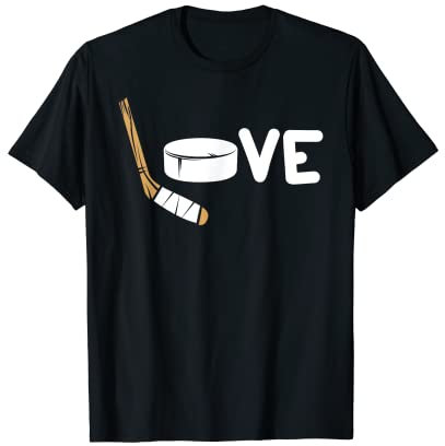 Eishockey T-Shirt Jugend Damen Puck Hockeyspieler Spieler Herren T-Shirt
