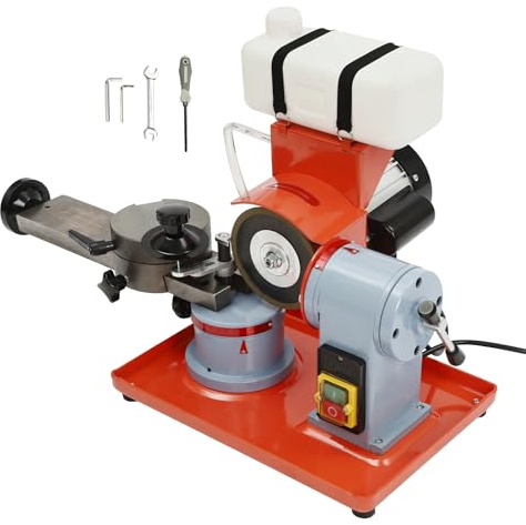 BAOCHADA Sägeblattschärfgeräte 370W Schärfmaschine Kreissägeblatt, Manuell Sägeblatt Schärfgerät Wassermühle für 80-700MM Sägeblätter, Sägeblatt Schärfmaschine mit Wassertank, Max 2850U/Min