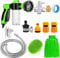 Dog Wash Hose Attachment,Dog Shampoo Hose Attachment with Soap Dispenser, Pet Bath Brush Car Wash Mitt and Dog Comb for Watering Plants, Lawn, Showering Pet
