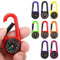 EnixwH 8 Stück Kompass Schlüsselanhänger, Kompass Karabiner, Mini Survival Compass Kleine, Schlüsselanhänger Kinder, Wanderkompass, für Ferienlager Outdoor Camping Wanderung Zubehör (Mehrfarbig)
