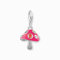 THOMAS SABO 2 Charm-Anhänger bunter Pilz Silber Recyceltes 925 Silber, Geschw., Kaltemail 2211-845-7