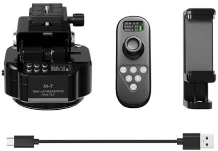 Suoumwa M7 Time-Lapse Photography Wireless Shutter Remote Electric Gimbal 360-Degree for Panoramic Rotation