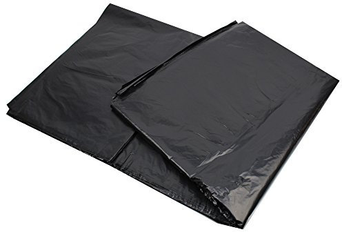 240L Black Wheelie Bin Liners/Bags - Pack of 25 refuse sacks - Strong professional black - ENSA 12kg