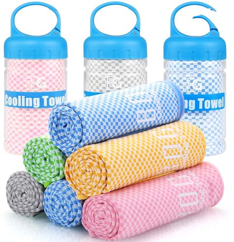 BOGI Kühlendes Handtuch (120 x 30 cm), Kühlhandtuch für Nacken Atmungsaktive Kühltücher KüHltuch Cool Towel für Yoga Golf Fitnessstudio Camping Laufen Workout und weitere Aktivitäten