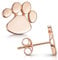 Materia Pfoten Ohrringe Rosegold Stecker - 925 Silber Ohrstecker Pfote vergoldet SO-337
