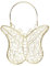 URBNLIVING Gold Wire Mesh Butterfly Bag