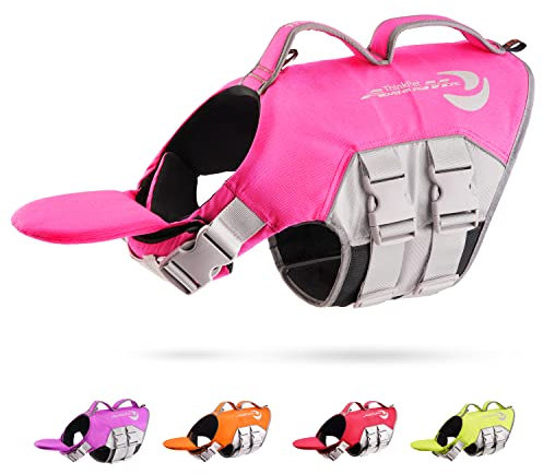 Thinkpet Giubbotto riflettente salvagente salvagente regolabile Rosa