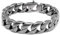 Schmuck-Checker massives 316L Edelstahl Retro Panzerarmband Männerarmband Silber Stahl-Grau matt 22cm breit schwer Herren Armband Armkette Bikerschmuck Geschenk