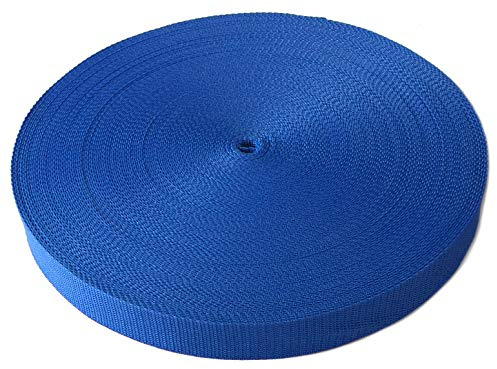 Schnoschi Gurtband Polypropylen 5 Meter lang – viele Verschiedene Breiten und Farben 10mm 15mm 20mm 25mm 30mm 40mm 50 mm (Royalblau, 10 mm)