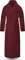 normani Extra langer Bademantel aus 100% Baumwolle - Frottee Saunamantel für Damen und Herren - Schadstofffreies Material - Ausgezeichnet mit Öko Tex 100 Farbe Burgund Größe XL