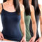 HERMKO 1560 3er Pack Damen Träger Top - 100% Bio-Baumwolle, Unterhemd in Feinripp-Qualität - Weich, Strapazierfähig & Vielseitig für jeden Look, Farbe:Mix s/m/o, Größe:44/46 (L)