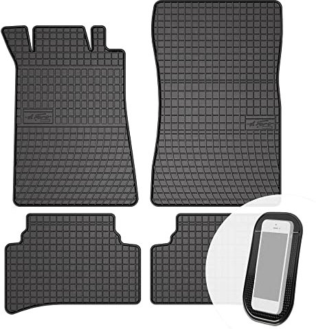 moto-MOLTICO Gummimatten Auto, 4-teiliges Set, Allwetter Gummi Fußmatten, Antirutsch & Wasserfest Autoteppiche - passend für Mercedes-Benz C-Klasse W202 1993-2001