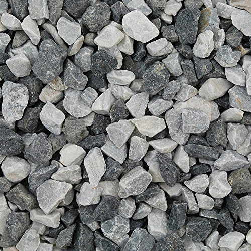 Meadow View Gravel Stone Garden Landscaping Chippings Various Decorative Aggregates Slate (Black Ice - 14-20mm)