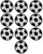 Cikonielf 10 Stück Applikation Fußball zum Aufbügeln Fußball Stoff Aufbügeln zum Aufbügeln oder Aufnähen für Jeans, Kinderkleidung, Rucksäcke, Schals, Jacken, Handarbeit, Applikationen