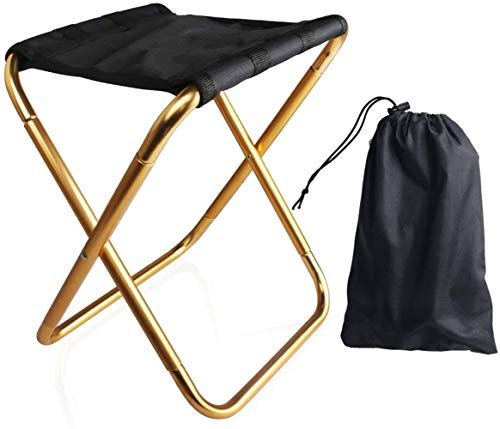 ProLeo Klapphocker Faltbar Camping Hocker Outdoor Hocker, Stuhl BBQ Angeln Reisen Wandern Garten Strand, Mini Folding Camping Sitz