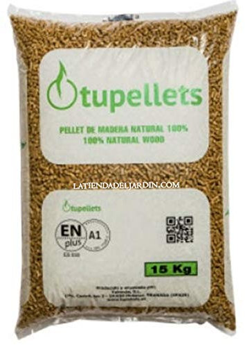 Suinga - 15 Kg Pellet de Madera NATURAL100% para calefaccion. Uso Práctico, Conveniente y Eficiente.