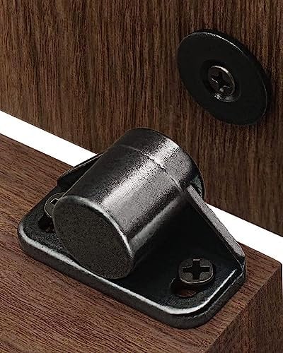 Imanes Puertas Armario, Iman Puerta Fuerte Sunivaca 8 Piezas Negro Lega Di Zinco Pesada Cierre Magnetico Para Muebles de Hogar, Armario, Alacena, Cajón, Imanes Para Puertas