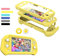 Custodia per Nintendo Switch Lite，Cover Switch Lite Case Protettiva in Silicone Resistente Antigraffio con Schermo PC Integrato + 2 Cuscinetti Per il Pollice, Giallo