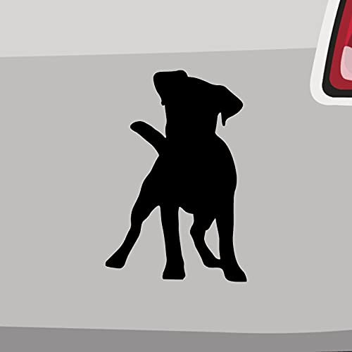 Jack Russell Terrier Aufkleber -6 Größen- Hund Silhouette Sticker Dog Love in 6 Größen und 21 Farben