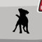 Jack Russell Terrier Aufkleber -6 Größen- Hund Silhouette Sticker Dog Love in 6 Größen und 21 Farben