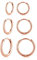 Deyanse Créoles Boucles d'oreilles Femme Argent Fin 925 3 paires créole Unisexe Ensemble de Petite Creole/Anneau pour Femme Fille Plaqué Or Rose Cartilage Huggies Set, Diamètre 10, 12, 14mm