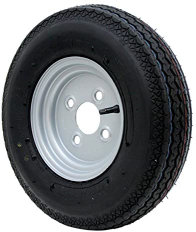p4U DDR Stema Anhänger Deli Reifen Ersatzrad Komplettrad | 4.00-8 | 4.80-8 | 4PR | 62M >> !! NICHT MITTELLOCH-DURCHMESSER !! | Luftrad Rad 8 Zoll | 4,80-8/4,00-8