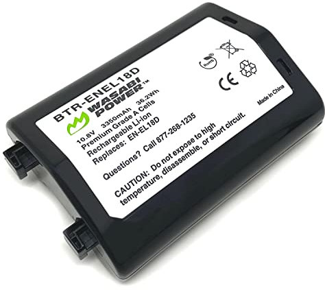 Wasabi Power Batterie pour Nikon EN-EL18d et Nikon Z9, D4, D4S, D5, D6