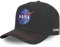 Tracker Kappe Herren 100% Baumwolle, Cap Herren, NASA-Logo, Empfindliche Haut, Schwarz, Einheitsgröße