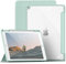 aoub Hülle für iPad 9. /8. / 7. Generation 2021 2020 2019, Smart Folio Hülle mit Stifthalter für iPad 9/8/7, Schutzhülle für i Pad 10,2 Zoll, Transparente Rückseite, Hellgrün