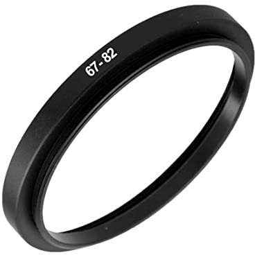Step Up Ring für Kameraobjektiv 67 mm bis 82 mm Filter Adapterring für Objektiv Premium-Aluminium